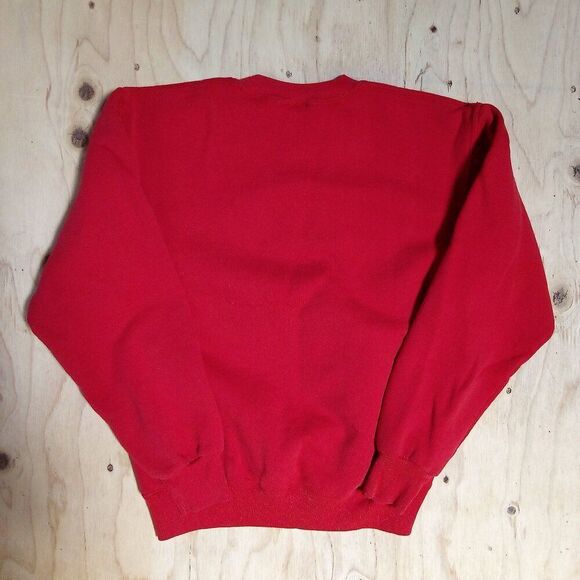 Vintage Russell Athletic Blank Crewneck Sweatshirt Red - Picture 5 of 5